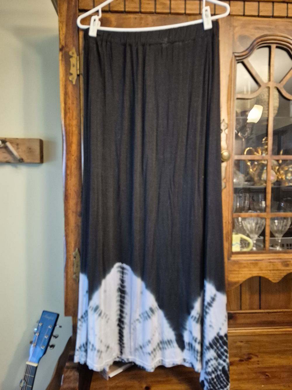 Boho Harmony Soft Comfortable Tie-Dye Maxi Skirt Size Med.